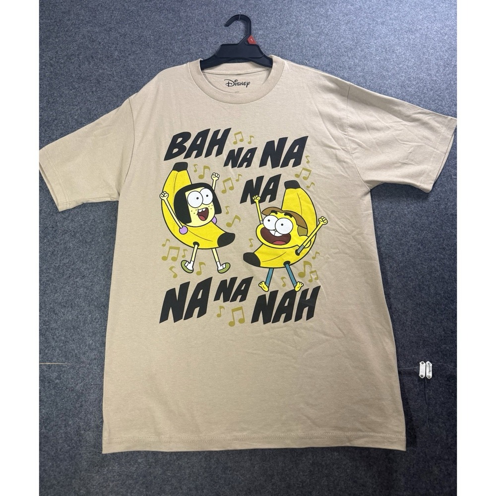 Disney Big City Greens Cricket & Tilly Green Banana‎ Song T-Shirt Large